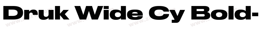 Druk Wide Cy Bold字体转换